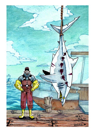 Bite- Watercolor on Paper