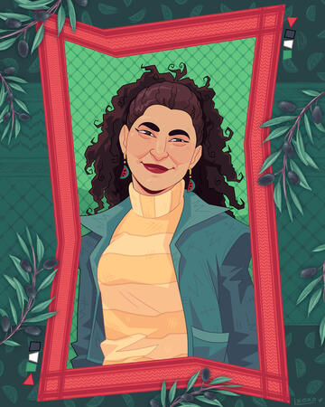 Bisan, 2024. Portrait of Bisan Owda.