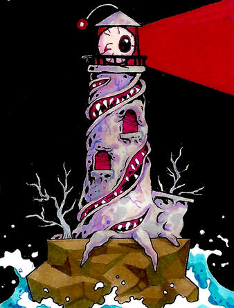 Watcher- Alcohol Markers on Paper