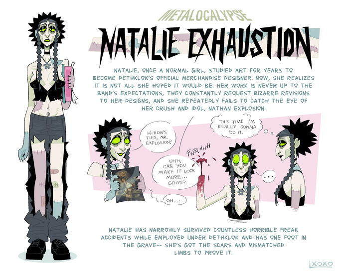 Natalie Exhaustion (Fan Character Design)- Digital
